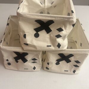 Scandi NEW SET OF 3(three) Collapsible Storage Baskets home baby waterproof $60v